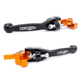 Manete Kit Ktm Exc 14/24 - Excf 14/24 Retrátil Bms Nanotech Preto Laranja