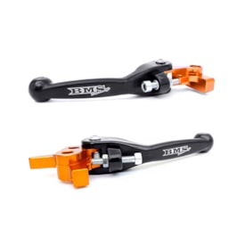 Manete Kit Ktm Sx 14/24 - Sxf 14/24 Retrátil Bms Nanotech Preto Laranja