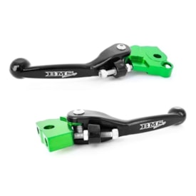 Manete Kit Kxf 250 21/22 - Kxf 450 19/22 Retrátil Bms Nanotech Verde