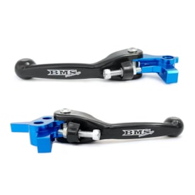 Manete Kit Mxf 17/22 - Husqvarna 14/22 Retrátil Bms Nanotech Preto Azul