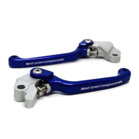 Segunda imagem do produto Manete Kit Sherco 250 15/20 - 300 15/20 Retrátil Biker Azul