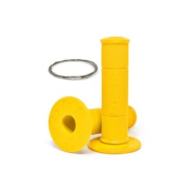 Manopla Biker Diamond Grip Amarelo Fluor