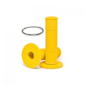 Manopla Biker Diamond Grip Amarelo Fluor