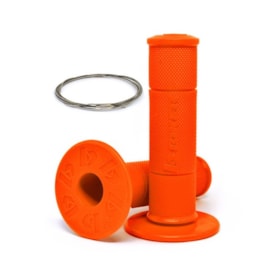 Manopla Biker Diamond Grip Laranja