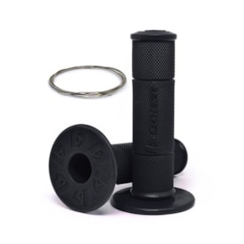 Manopla Biker Diamond Grip Preto