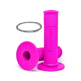 Manopla Biker Diamond Grip Rosa