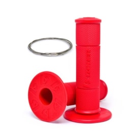 Manopla Biker Diamond Grip Vermelho