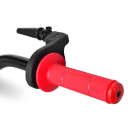 Segunda imagem do produto Manopla Biker Diamond Grip Vermelho com Acabamento Guidão