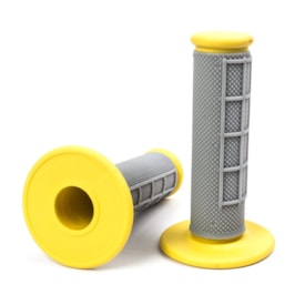 Manopla Br Parts Dual Diamond/Waffle Soft/Firm Cinza Amarelo