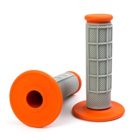 Manopla Br Parts Dual Diamond/Waffle Soft/Firm Cinza Laranja