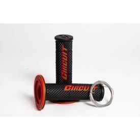 Segunda imagem do produto Manopla Circuit V Racing Preto Vermelho