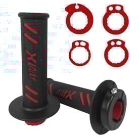 Manopla Cr 250 98/08 Amx Lock On Lite Preto Vermelho