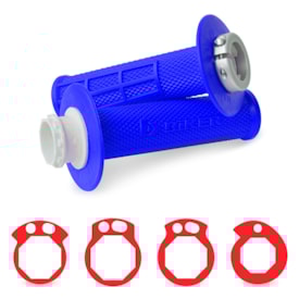 Manopla Crf 230 - Crf 250f - Tornado - Ttr 230 Lock On Biker Azul