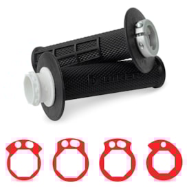 Manopla Crf 230 - Crf 250f - Tornado - Ttr 230 Lock On Biker Preto