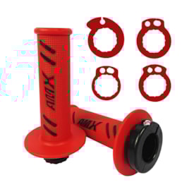 Manopla Crf 250r 04/17 - Crf 250x 04/15 Amx Lock On Lite Vermelho Preto