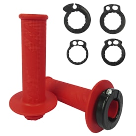Manopla Crf 450r 02/20 - Crf 450x 05/17 Amx Lock On Lite Vermelho