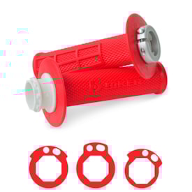 Manopla Honda - Yamaha Lock On Biker Vermelho