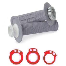 Manopla Kawasaki - Suzuki Lock On Biker Cinza