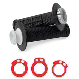 Manopla Kawasaki - Suzuki Lock On Biker Preto