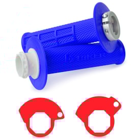 Manopla Ktm 2T - Husqvarna 2T Lock On Biker Azul