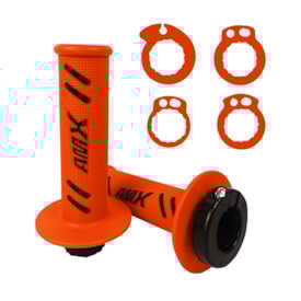 Manopla Ktm - Husqvarna - Gasgas - Beta Amx Lock On Lite Laranja Preto
