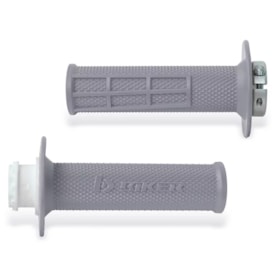 Segunda imagem do produto Manopla para Motos Nacionais Biker Lock On Cinza