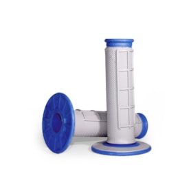 Manopla Renthal Dual Diamond/Waffle Cinza Azul