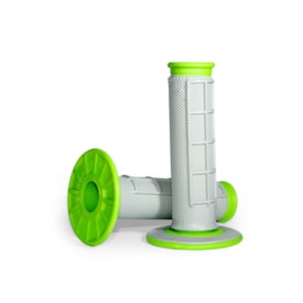 Manopla Renthal Dual Diamond/Waffle Cinza Verde