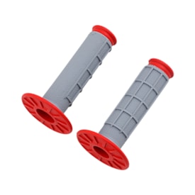 Manopla Renthal Dual Diamond/Waffle Cinza Vermelho