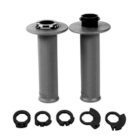 Segunda imagem do produto Manopla Renthal Lock-On MX Original Medium Full Diamond Cinza