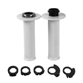 Segunda imagem do produto Manopla Renthal Lock-On MX Original Soft Full Diamond Cinza Claro