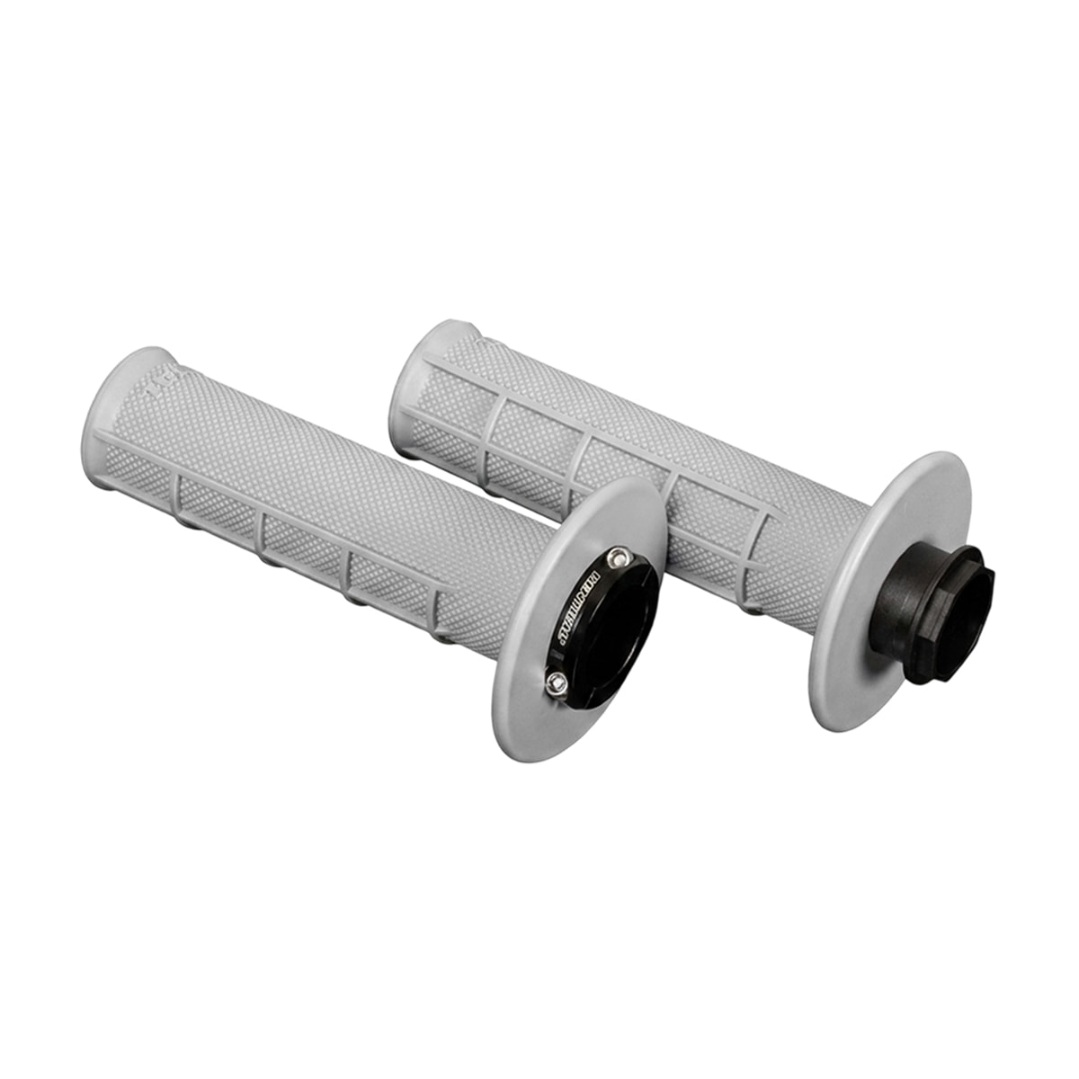 Manopla Renthal Lock-On MX Original Soft Half Waffle Cinza Claro