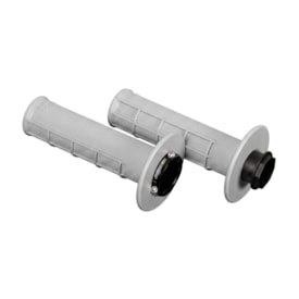 Manopla Renthal Lock-On MX Original Soft Half Waffle Cinza Claro