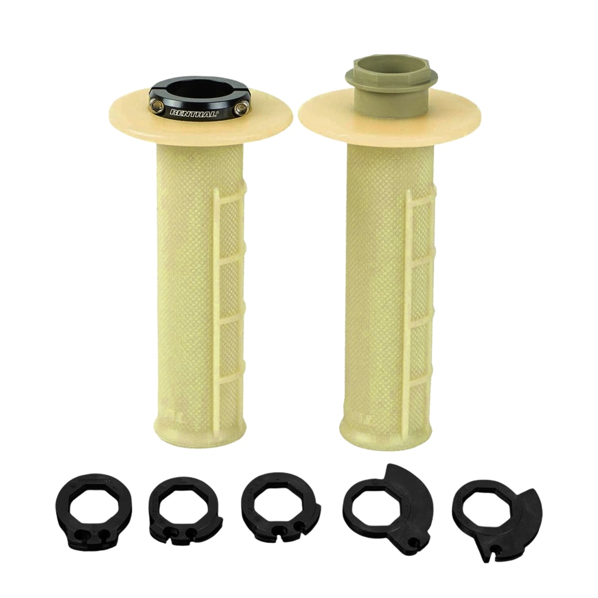 Segunda imagem do produto Manopla Renthal Lock-On Mx R-Works Half Waffle Aramid