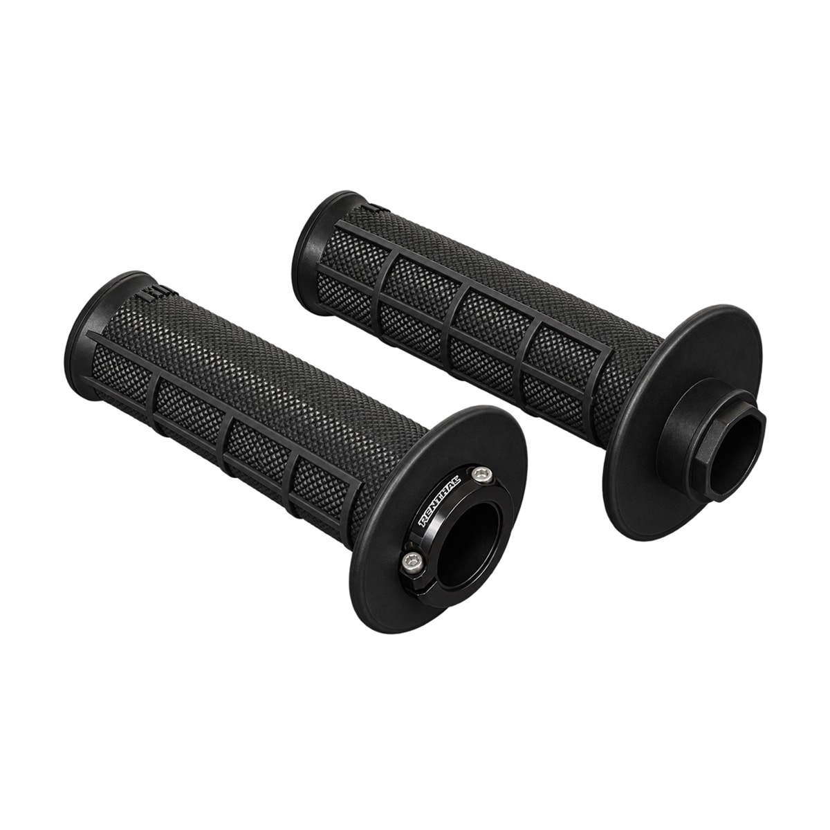 Manopla Renthal Lock-On MX R-Works Ultratacky Half Waffle Preto