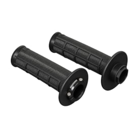 Manopla Renthal Lock-On MX R-Works Ultratacky Half Waffle Preto