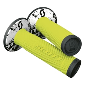 Manopla Scott Sxii Com Donuts Preto Amarelo Fluor