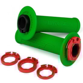 Manopla Wirtz Kxf 250 - Kxf 450 - Klx 450 Verde Com Tubo Acelerador