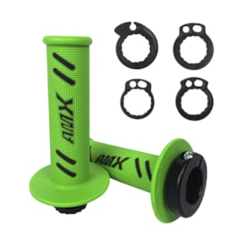 Manopla Yamaha - Kawasaki - Suzuki Amx Lock On Lite Verde Preto