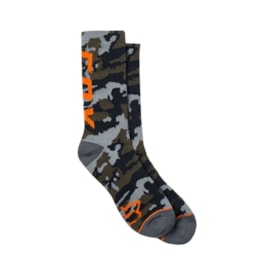 Meia Fox Cushioned Camo Camo Laranja