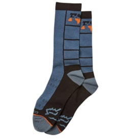 Meia Fox Splitter Crew Azul