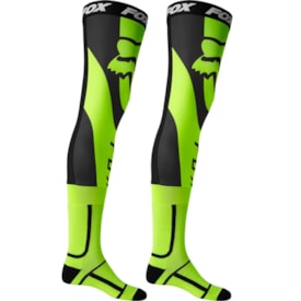 Meia Joelheira Fox Brace Mirer Amarelo Fluor