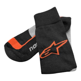 Segunda imagem do produto Meião Alpinestars Motocross Preto Laranja