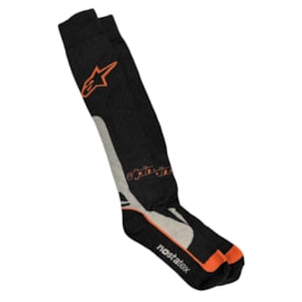 Meião Alpinestars Motocross Preto Laranja