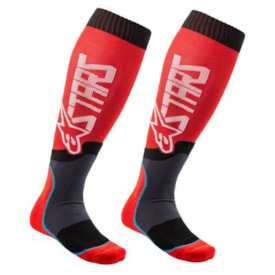 Meião Alpinestars Mx Plus 2 Vermelho Branco