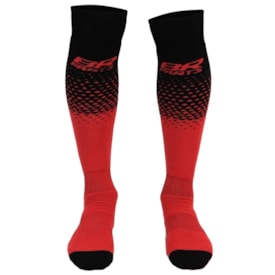 Meião Br Parts Halftone Preto Vermelho