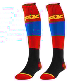 Meião Fox Fri Thin Fyce Azul Vermelho