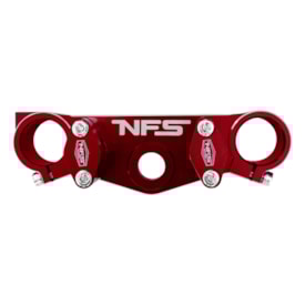 Segunda imagem do produto Mesa Superior de Guidão Crf 250f 22mm Alta Nfs Racing Vermelho