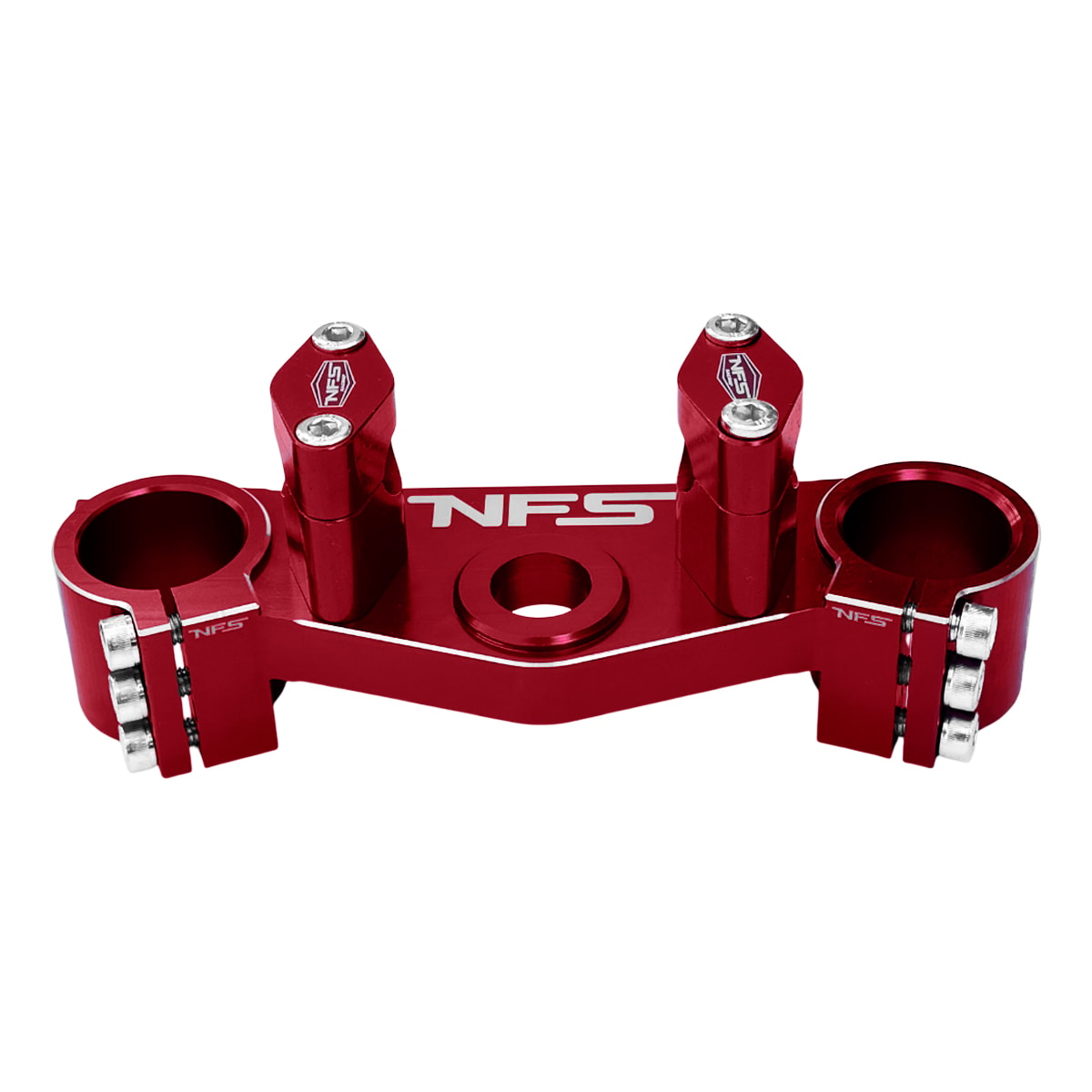 Mesa Superior de Guidão Crf 250f 22mm Baixa Nfs Racing Vermelho