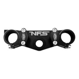 Segunda imagem do produto Mesa Superior de Guidão Crf 250f 28mm Baixa Nfs Racing Preto